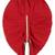 Red embroidered cotton  kurta Dhoti