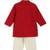Red embroidered cotton  kurta pyjama