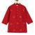 Red embroidered cotton  kurta pyjama
