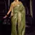 Mehendi  viscose tissue woven with hand work saree with embroidery blouse saree with blouse