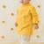 Yellow embroidered cotton  kurta pyjama