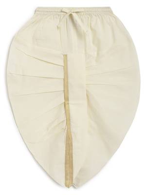 Yellow embroidered cotton  kurta pyjama 5