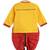 Yellow embroidered cotton  kurta pyjama