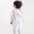 White printed cotton  kurta pyjama