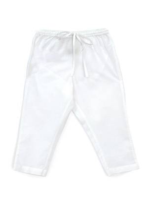 White printed cotton  kurta pyjama 3