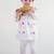 White printed cotton  kurta pyjama