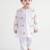 White printed cotton  kurta pyjama