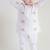 White printed cotton  kurta pyjama