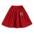 Red & white embroidered cotton  lehenga