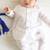 White plain cotton  kurta pyjama