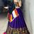Purple Plain With Real Mirror Work Gamthi Design Patta on Border Navratri Lehenga Choli With Fully Stitched Blouse