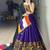 Purple Plain With Real Mirror Work Gamthi Design Patta on Border Navratri Lehenga Choli With Fully Stitched Blouse