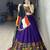 Purple Plain With Real Mirror Work Gamthi Design Patta on Border Navratri Lehenga Choli With Fully Stitched Blouse