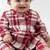 Red plain cotton  kurta pyjama