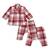 Red plain cotton  kurta pyjama
