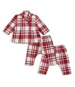 Red plain cotton  kimono and pyjama