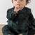 Green plain cotton  kurta pyjama