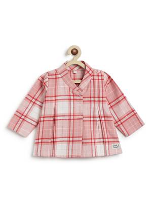 Pink plain cotton  kurta pyjama 3