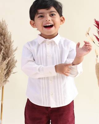 White plain cotton  shirt 1