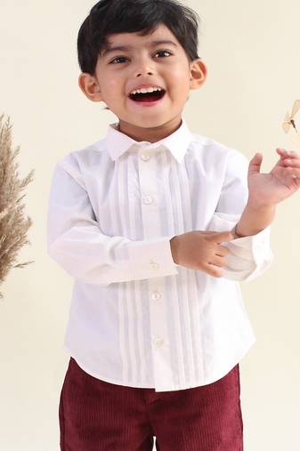 White plain cotton  shirt