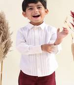 White plain cotton  shirt