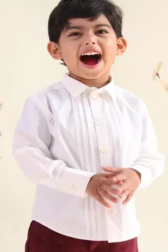 White plain cotton  shirt