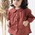 Maroon printed cotton  shirt