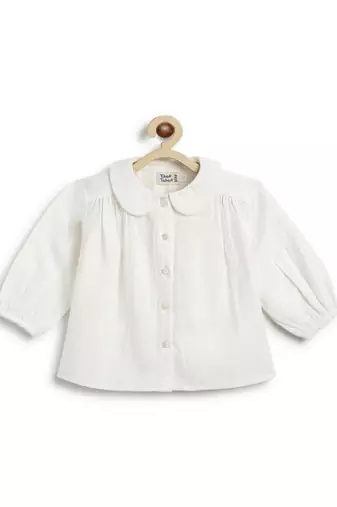 White plain cotton  shirt