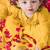 Yellow embroidered viscose  lehenga