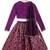 Purple embroidered viscose  lehenga