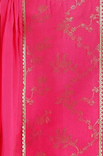 Pink embroidered viscose  Kurta set