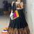 Black Mirror Work Gamthi Design Navratri Lehenga With Fully Stitched Blouse