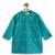 Blue embroidered chanderi  kurta pyjama