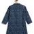 Blue printed cotton  kurta pyjama