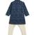 Blue printed cotton  kurta pyjama
