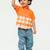 Orange plain cotton  shirt
