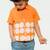 Orange plain cotton  shirt