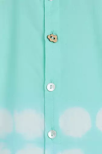 Blue plain cotton  shirt
