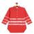 Red plain cotton  kurta