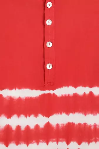 Red plain cotton  kurta