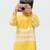 Yellow plain cotton  kurta