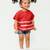 Red plain cotton  top