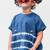 Blue plain cotton  top