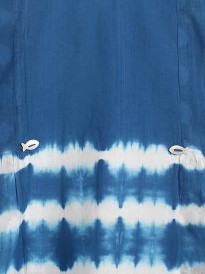 Blue plain cotton  top 5