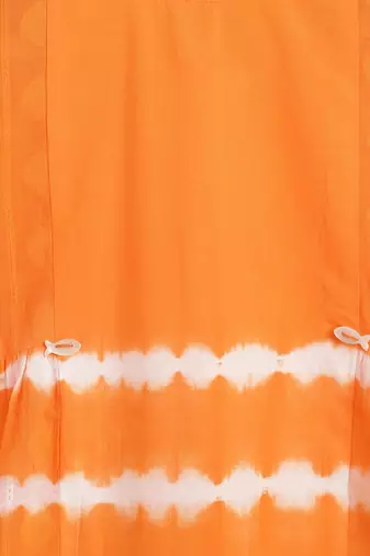 Orange plain cotton  top