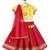 Pink embroidered chanderi silk  lehenga