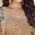 beige chinon silk zari embroidered lehenga choli