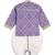 Purple printed cotton  kurta pyjama