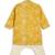 Yellow printed cotton  kurta pyjama