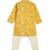 Yellow printed cotton  kurta pyjama